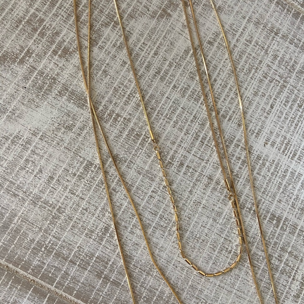 layered necklace